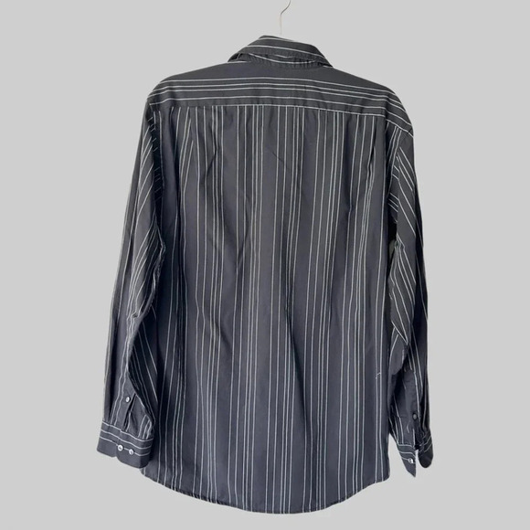 Lacoste Striped Black Button Down  Shirt - Picture 2 of 15